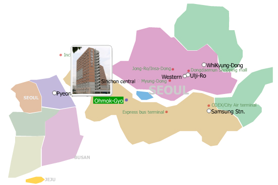 Ohmok-Gyo CO-OP Residence Map
